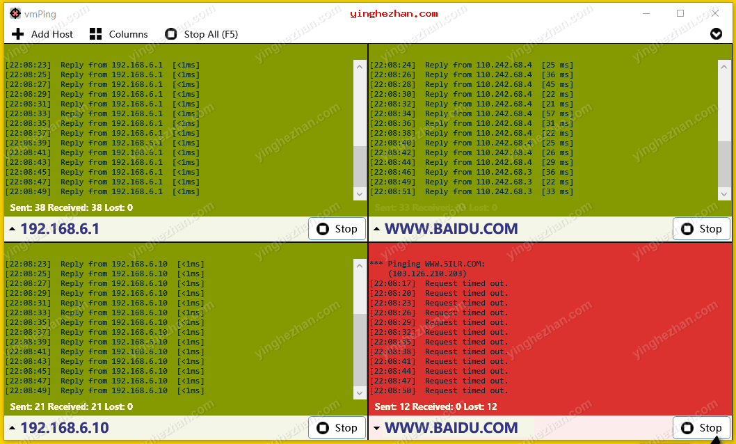 可视化批量ping工具