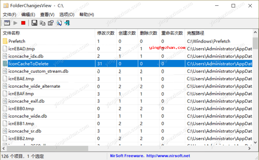 文件夹监控软件-FolderChangesView-监视文件夹变化