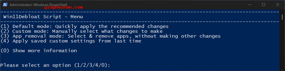 Win11Debloat使用说明
